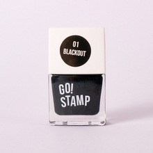 Go Stamp, Лак для стемпинга Blackout 01 (11 мл)
