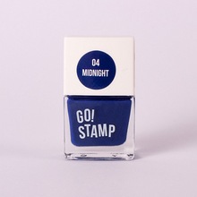 Go Stamp, Лак для стемпинга Midnight 04 (11 мл)