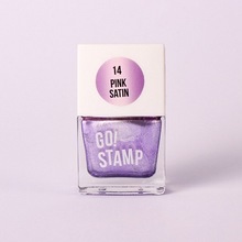 Go Stamp, Лак для стемпинга Pink satin 14 (11 мл)
