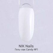 NIK nails, Candy - Гель-лак №01 (8 мл.)