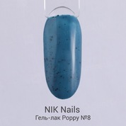 NIK nails, Poppy - Гель-лак №08 (10 мл.)