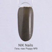 NIK nails, Poppy - Гель-лак №09 (10 мл.)