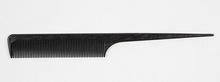 Zinger, Расческа карбоновая плоская, с разделителем прядей (PS-340-C, чёрный)