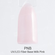 PNB, Fiber UV/LED Base Milk Pink - База Файбер молочно-розовая (4 мл)