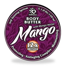 SolBianca, Body Butter Mango - Твердое масло-автозагар с маслом Манго, маслом Карите и бронзаторами (150 мл.)