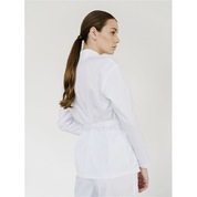 LIDSMI, Блуза асимметричная с поясом женская, цвет белый (размер 46)
