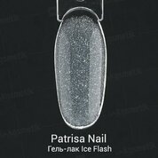 Patrisa Nail, Гель-лак - Ice Flash (серебро, 3,5 мл)