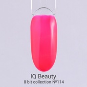IQ Beauty, Каучуковый гель-лак с кальцием - 8 bit collection №114 8 bit emodji (10 мл)
