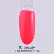 IQ Beauty, Каучуковый гель-лак с кальцием - 8 bit collection №116 Mermaid hair (10 мл)