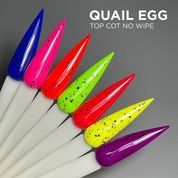 ROXY nail collection,Top Coat No Wipe Quail Egg - Топ без липкого слоя Перепелиное яйцо  (10 мл.)