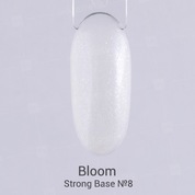 Bloom, Strong Base - Жесткая камуфлирующая база №8 (белый с шиммером, 15 мл)