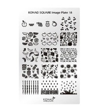 Konad, Пластина для стемпинга Square Image Plate 18 (уценка)