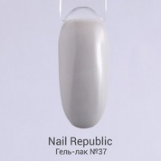 Nail Republic, Гель-лак - Каолиновый №37 (10 мл.)
