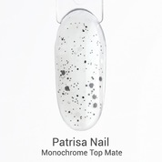 Patrisa Nail, Monochrome Top Mate - Матовый топ для гель-лака без липкого слоя (8 мл)