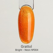 Grattol, Гель-лак светоотражающий Bright - Neon №04 (9 мл)