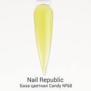 Nail Republic, Базовое цветное каучуковое покрытие Candy №68 (10 мл)