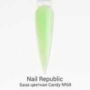 Nail Republic, Базовое цветное каучуковое покрытие Candy №69 (10 мл)