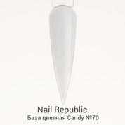Nail Republic, Базовое цветное каучуковое покрытие Candy №70 (10 мл)