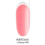 Adricoco, Гель-лак Lollipop - Сахарный петушок №08 (8 мл)