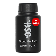 BSG, Strong Gel Fluid Non Wipe - Топ для гель-лака без липкого слоя (без кисточки, 30 мл)