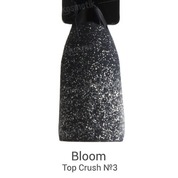 Bloom, Топ для гель-лака матовый без липкого слоя с глиттером - CRUSH №3 (15 мл)