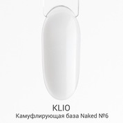 Klio Professional, Камуфлирующее базовое покрытие - Naked №6 (15 мл)