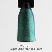 Monami, Super Shine Pearl top Green - Топ без липкого слоя (8 г)