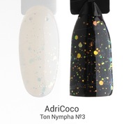 AdriCoco, Топ для гель-лака с блестками без липкого слоя - Nympha №03 Морская сирена (8 мл)