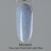 Monami, Гель-лак - Potal Gold Light Blue (8 г)