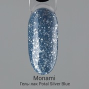 Monami, Гель-лак - Potal Silver Blue (8 г)