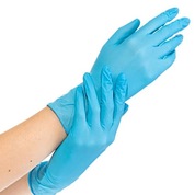 AMPri, Перчатки нитриловые BLUE ECO-PLUS, Цвет голубой, Размер M (100 шт)